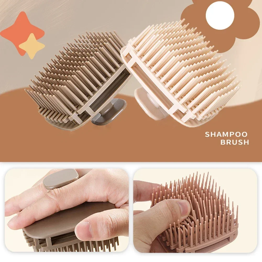 Scalp Scrub Exfoliant - 1 قطعة فرشاة شامبو مربعة تدليك