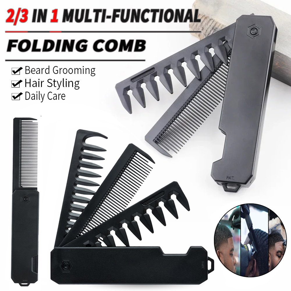 Detangling Wide Comb - أحدث مشط محمول قابل للطي 1/2/3