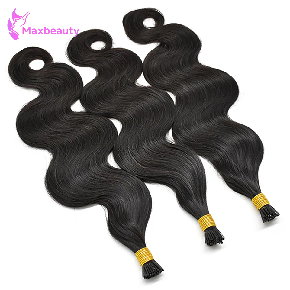 Hair Care Tips - وصلات شعر I-Tip مموجة، شعر بشري