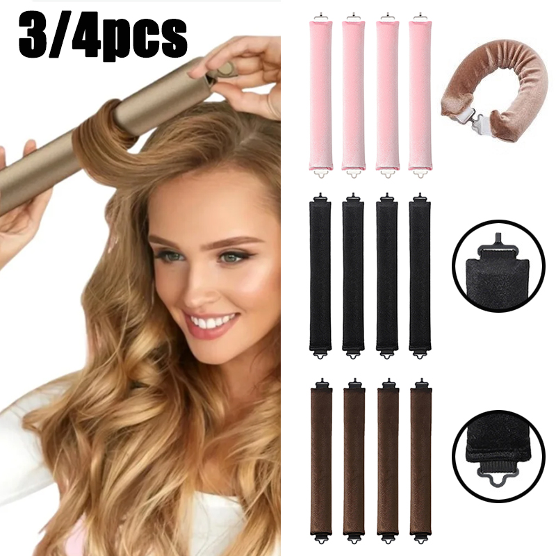 Hair Care Curly Hair - 3/4 قطعة لا بكرات شعر الحرارة