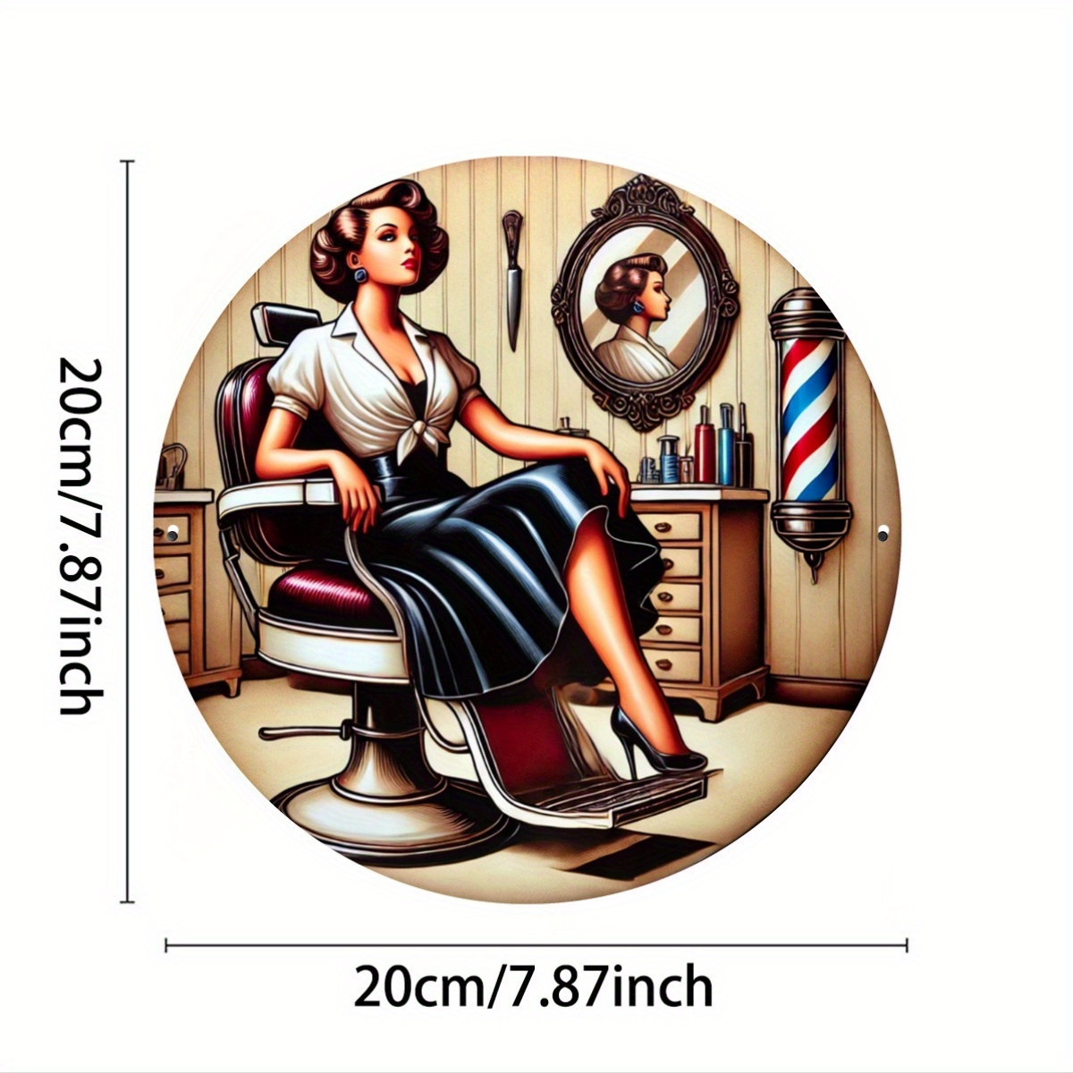 قطعة واحدة من لافتة معدنية لصا - مراجعة Hair Care Barber وسعره