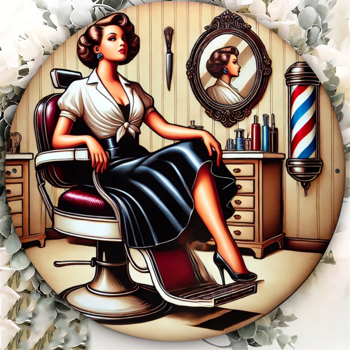 قطعة واحدة من لافتة معدنية لصا - مراجعة Hair Care Barber وسعره