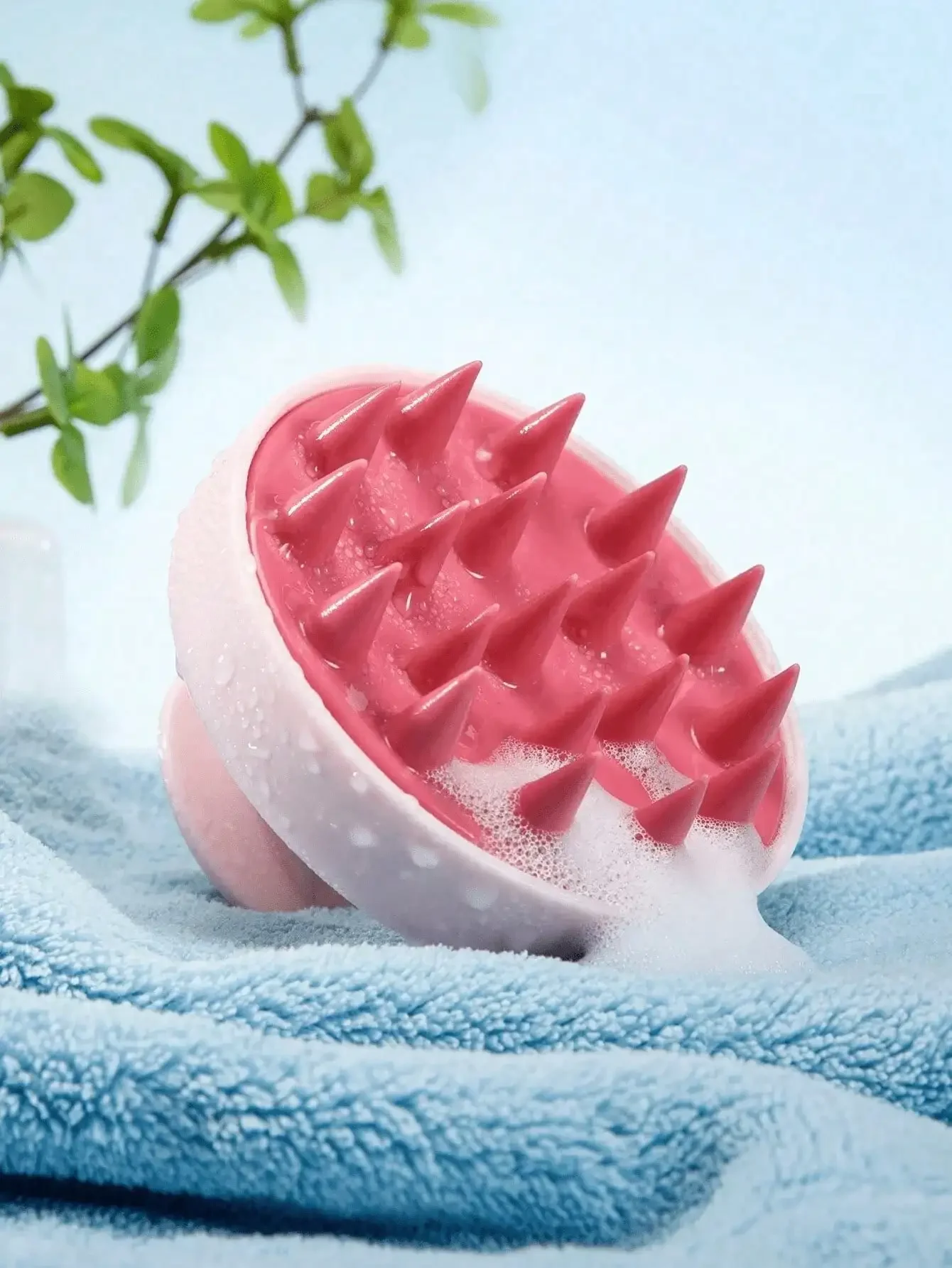 فرشاة شامبو ناعمة من السيليكون - مراجعة Hair Care Curly Hair وسعره