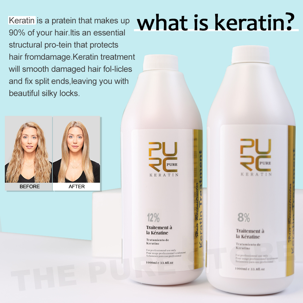 PURC 8% علاج تنعيم الكيراتين إ - مراجعة Hair Care Curly Hair وسعره