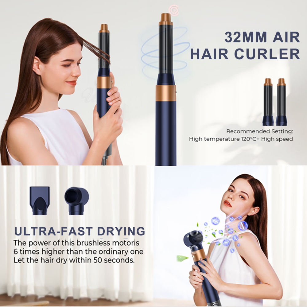 SMET Hot 7 في 1 أدوات تصفيف اح - مراجعة Hair Care Curly Hair وسعره