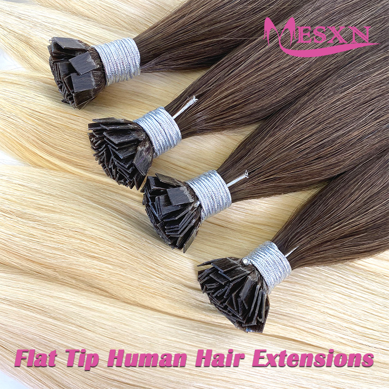 وصلات شعر MESXN ذات طرف مسطح،  - مراجعة Hair Care Tips وسعره