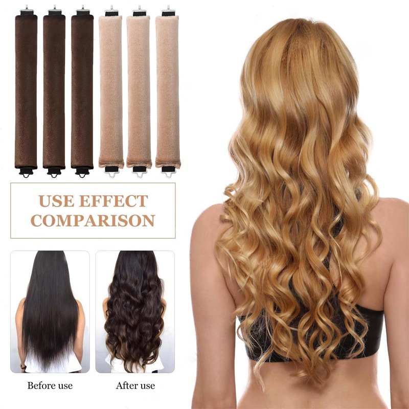 3/4 قطعة لا بكرات شعر الحرارة  - مراجعة Hair Care Curly Hair وسعره