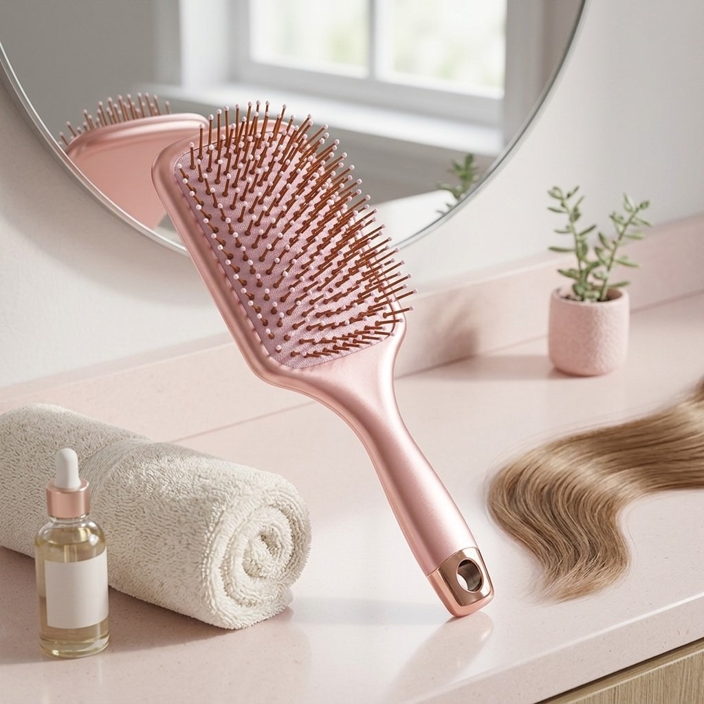 فرشاة فرد الشعر المريحة بتصميم - مراجعة Hair Care Tips وسعره